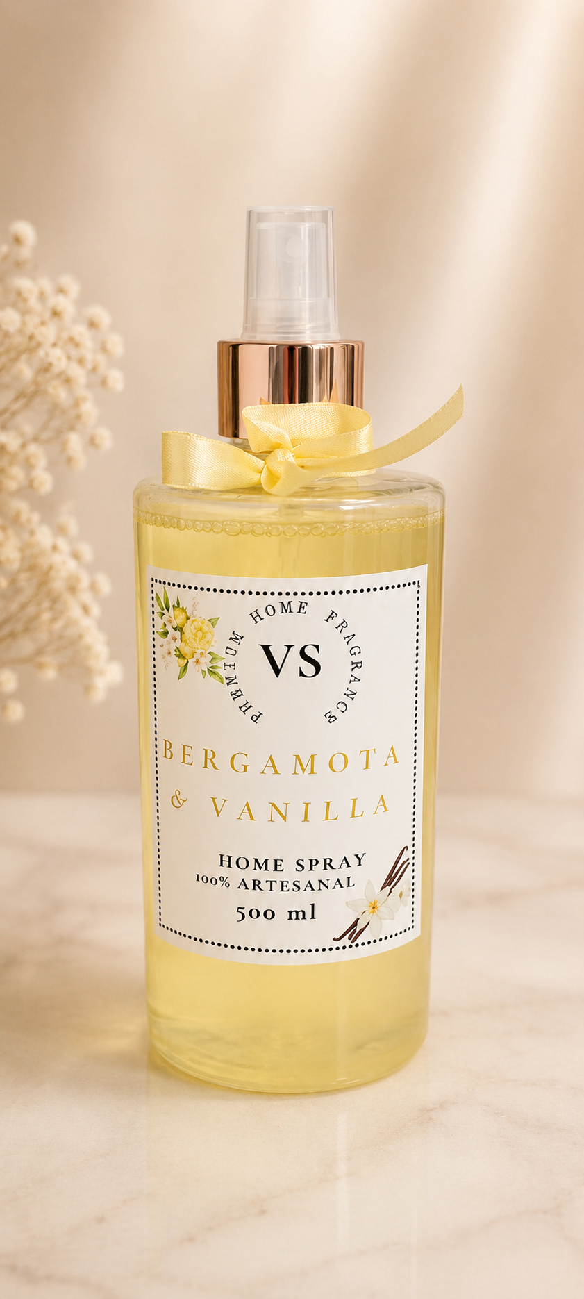 Home Spray Bergamota & Vanilla 500 ml — VS Premium Home Fragrance