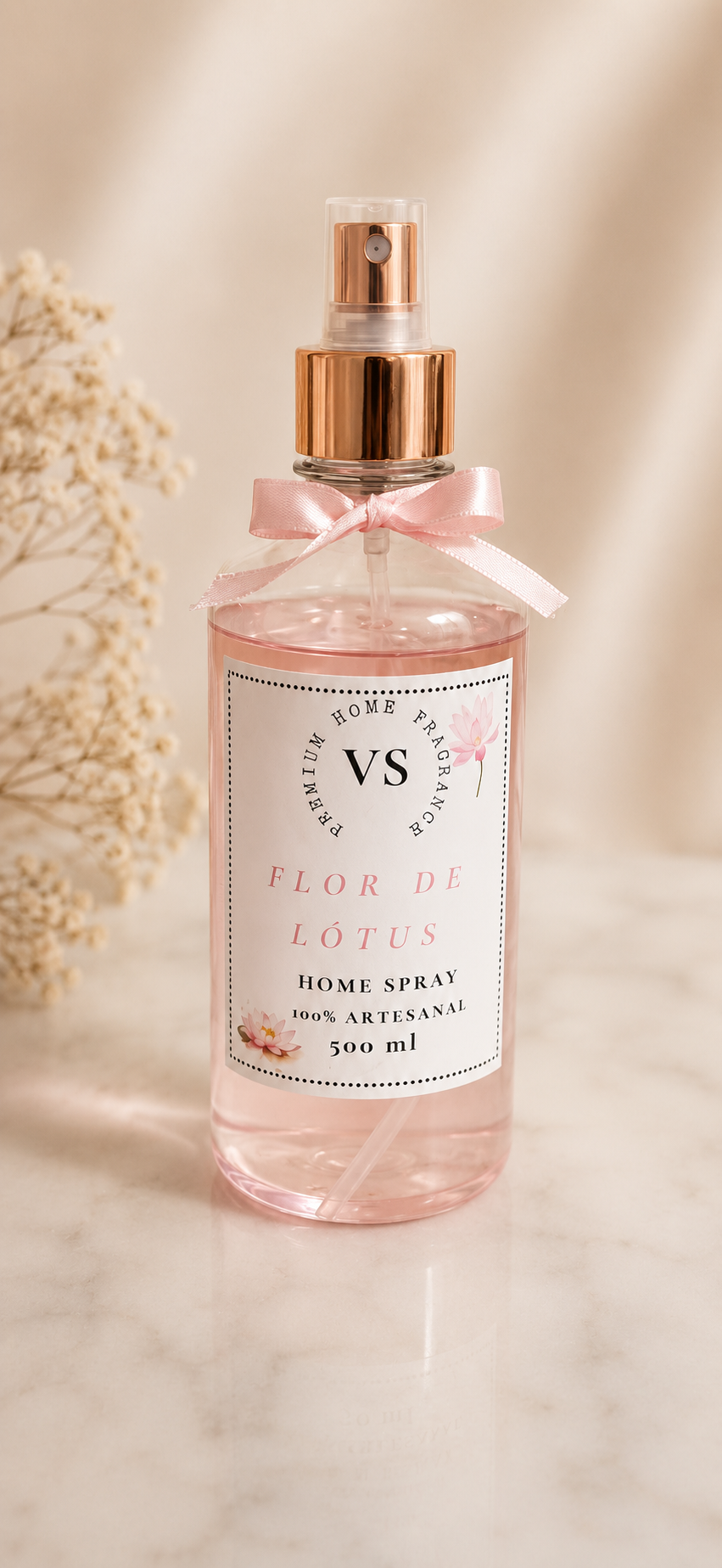 Home Spray Flor de Lótus 500 ml — VS Premium Home Fragrance