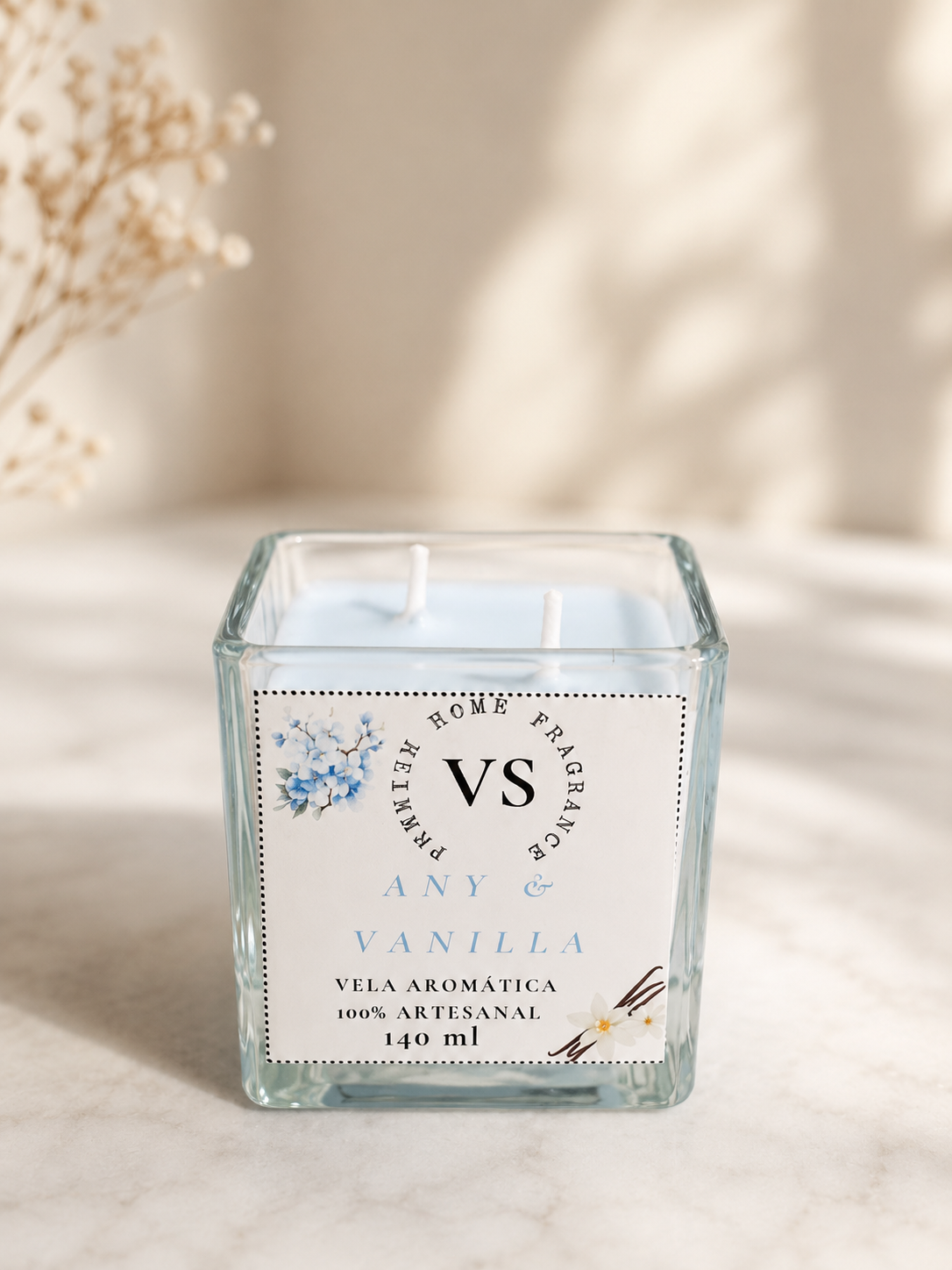 Vela Aromática Any & Vanilla 140g — VS Premium Home Fragrance